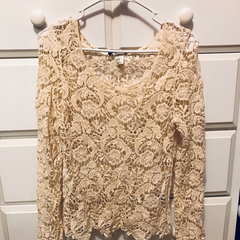 Lace Long Sleeve Shirt